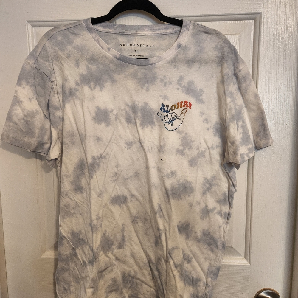 Tie dye aloha tee